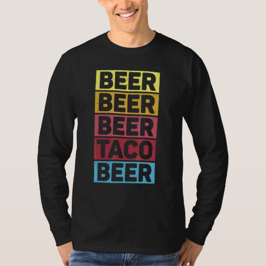 Cinco De Mayo Bier Taco Bier Mexicaanse Partij T-shirt (Voorkant)