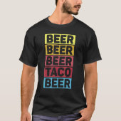 Cinco De Mayo Bier Taco Bier Mexicaanse Partij T-shirt (Voorkant)