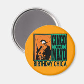 Cinco de Mayo Birthday Chica Magneet (Voorkant / Achterkant)