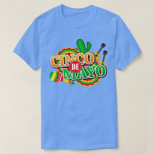 Cinco De Mayo Birthday Holy Guacamole Mexican Fies T-shirt (Design voorkant)