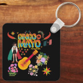 Cinco De Mayo black Sleutelhanger (Achterkant)