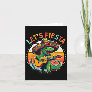 Cinco de Mayo Boys Kinder laat Fiesta dinosaurus M Kaart