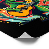 Cinco de Mayo Boys Kinder laat Fiesta dinosaurus M Poster (Hoek)