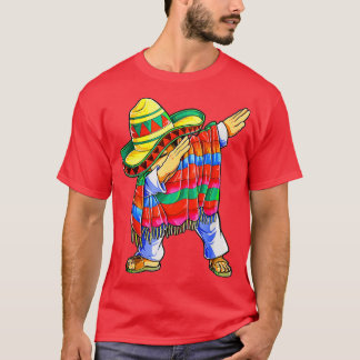 Cinco de Mayo Boys Mannen Sombrero Dab Dabbing Mex T-shirt