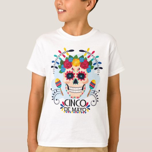 Cinco De Mayo Boys T-Shirt (Voorkant)