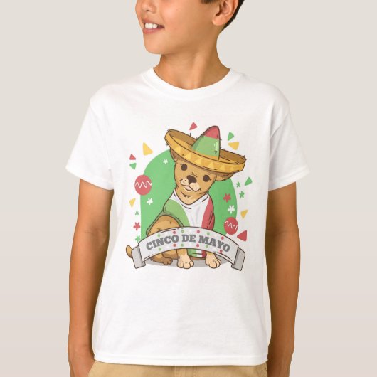 Cinco De Mayo Boys T-Shirt (Voorkant)