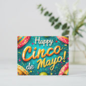 Cinco de Mayo Briefkaart (Staand voorkant)