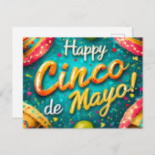 Cinco de Mayo Briefkaart (Voorkant / Achterkant)