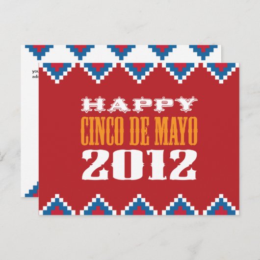 Cinco de Mayo Briefkaart (Voorkant / Achterkant)