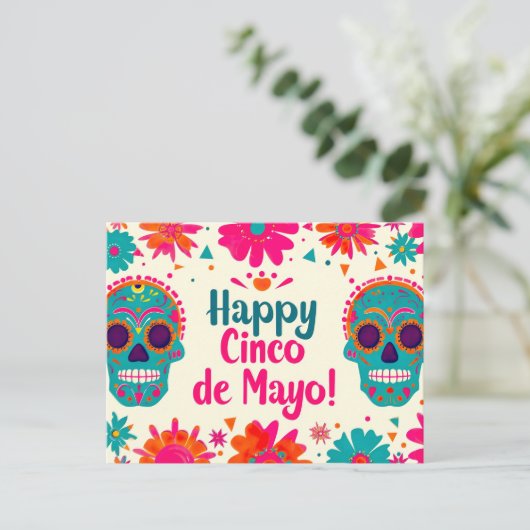 Cinco de Mayo Briefkaart (Staand voorkant)