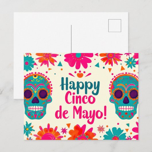 Cinco de Mayo Briefkaart (Voorkant / Achterkant)