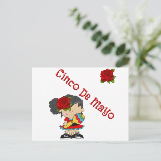 Cinco De Mayo Briefkaart (Staand voorkant)