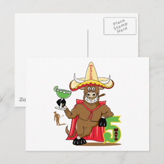 Cinco de Mayo Briefkaart (Voorkant / Achterkant)