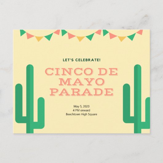 Cinco De Mayo Briefkaart (Voorkant)