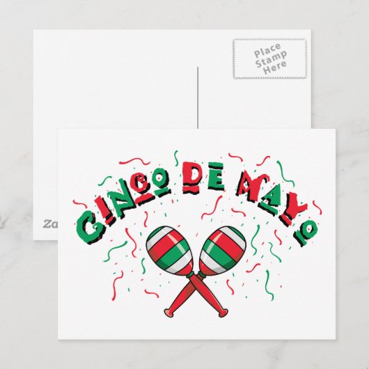 Cinco de Mayo Briefkaart (Voorkant / Achterkant)