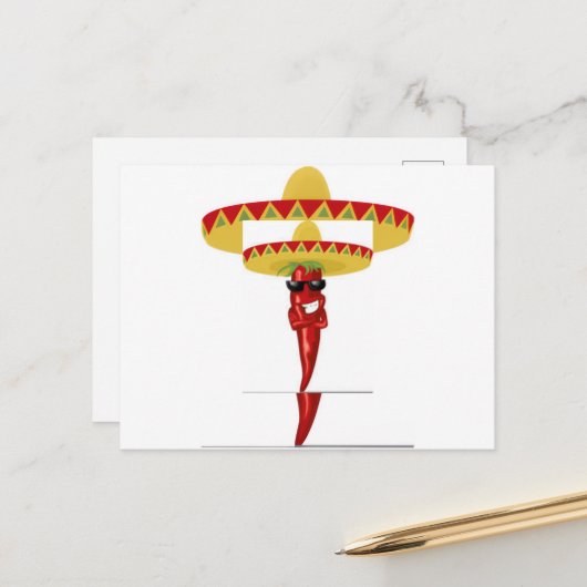 Cinco De Mayo! Briefkaart (Voorkant / Achterkant in situ)