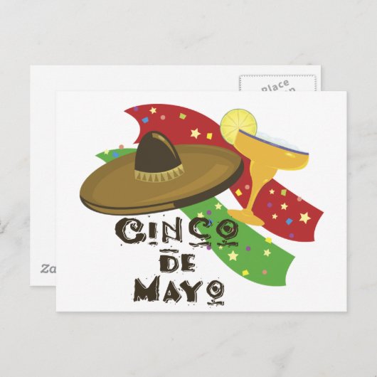 Cinco de Mayo Briefkaart (Voorkant / Achterkant)