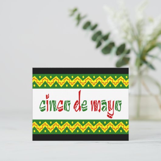 cinco de mayo briefkaart (Staand voorkant)