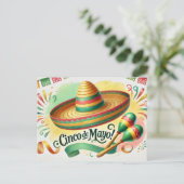 Cinco de Mayo Briefkaart (Staand voorkant)