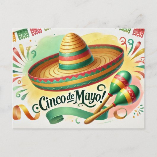Cinco de Mayo Briefkaart (Voorkant)