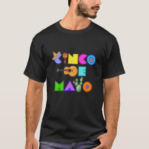 CINCO DE MAYO Bright Vibrant Mexicaanse CultuurCam T-shirt