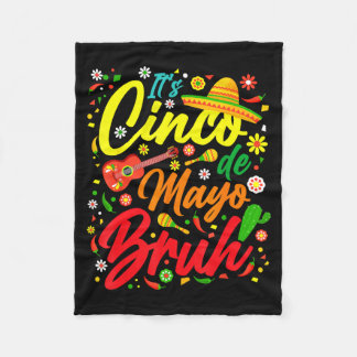 Cinco de mayo broer dabbing Mexicaanse jongen ponc Fleece Deken