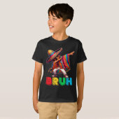 Cinco De Mayo Bruh Dabbing Mexican Boy Poncho Kind T-shirt (Voorkant volledig)