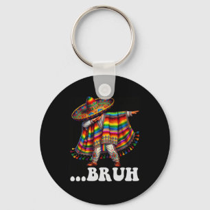 Cinco de Mayo Bruh Mexicaanse jongen Dabbing Sombr Sleutelhanger