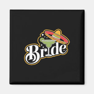 Cinco De Mayo Bruid Sombrero Margarita Party Mexic Magneet