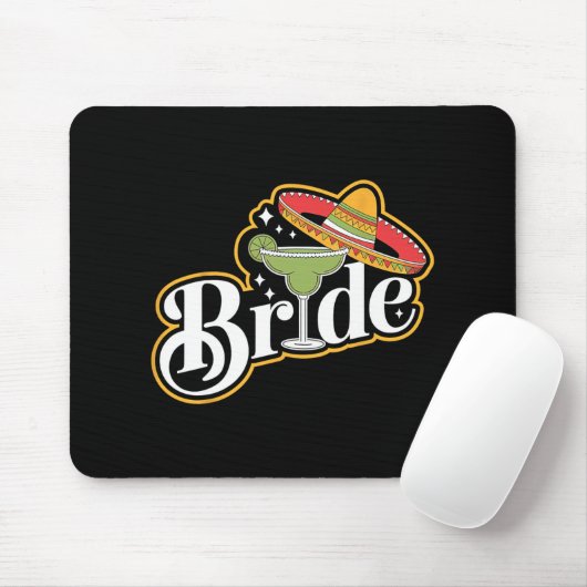 Cinco De Mayo Bruid Sombrero Margarita Party Mexic Muismat (Met muis)