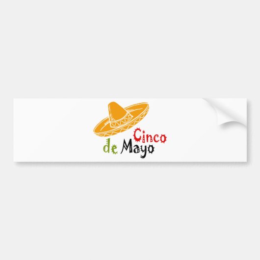 Cinco de Mayo Bumpersticker (Voorkant)