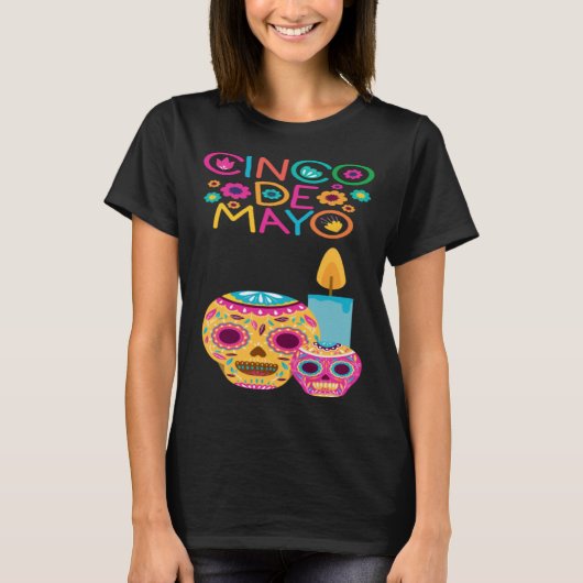 Cinco De Mayo Burritos Mexico Tacos and Avocado 10 T-shirt (Voorkant)