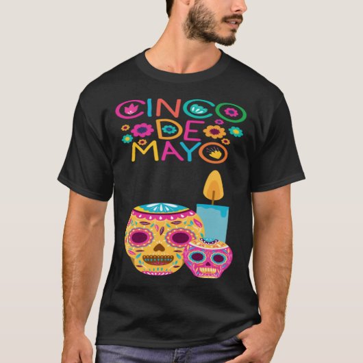 Cinco De Mayo Burritos Mexico Tacos and Avocado 10 T-shirt (Voorkant)