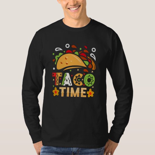 Cinco De Mayo Burritos Mexico Tacos and Avocado  1 T-shirt (Voorkant)