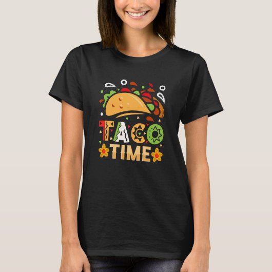 Cinco De Mayo Burritos Mexico Tacos and Avocado  1 T-shirt (Voorkant)