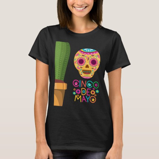 Cinco De Mayo Burritos Mexico Tacos and Avocado 25 T-shirt (Voorkant)