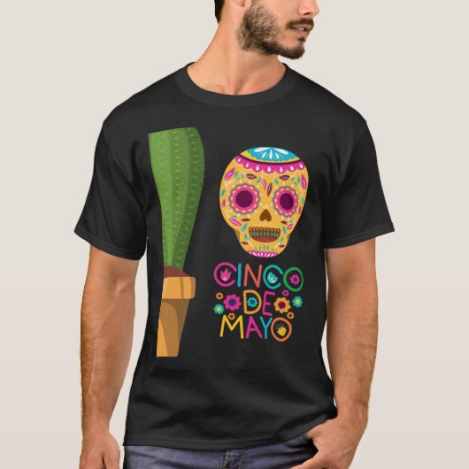 Cinco De Mayo Burritos Mexico Tacos and Avocado 25 T-shirt (Voorkant)