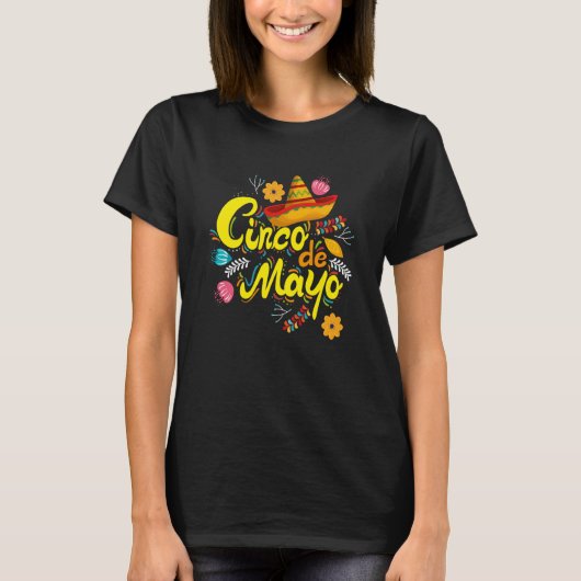 Cinco De Mayo Burritos Mexico Tacos and Avocado  2 T-shirt (Voorkant)