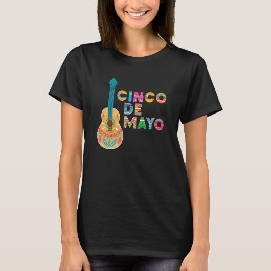 Cinco De Mayo Burritos Mexico Tacos and Avocado  3 T-shirt (Voorkant)