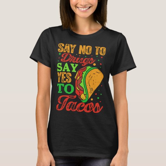 Cinco De Mayo Burritos Mexico Tacos and Avocado 48 T-shirt (Voorkant)