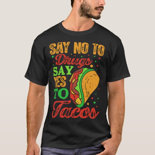 Cinco De Mayo Burritos Mexico Tacos and Avocado 48 T-shirt (Voorkant)