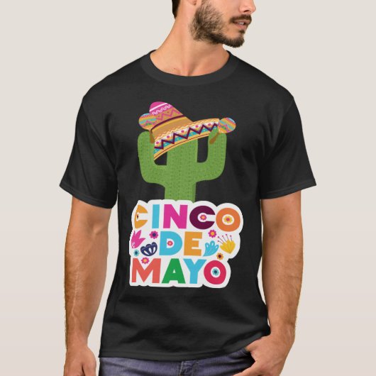 Cinco De Mayo Burritos Mexico Tacos and Avocado 53 T-shirt (Voorkant)