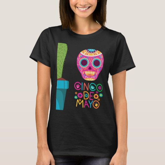 Cinco De Mayo Burritos Mexico Tacos and Avocado 68 T-shirt (Voorkant)
