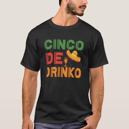 Cinco De Mayo Burritos Mexico Tacos and Avocado  7 T-shirt (Voorkant)