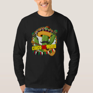 Cinco De Mayo Burritos Mexico Tacos and Avocado  7 T-shirt