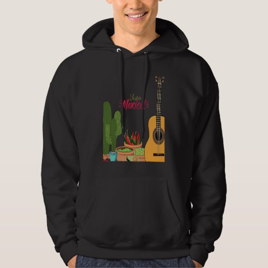Cinco De Mayo Burritos Mexico Tacos and Avocado Hoodie (Voorkant)