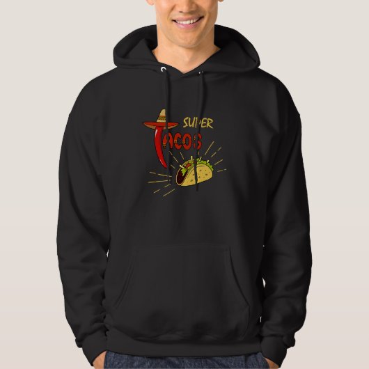 Cinco De Mayo Burritos Mexico Tacos and Avocado Hoodie (Voorkant)