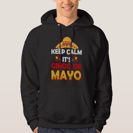Cinco De Mayo Burritos Mexico Tacos and Avocado Hoodie (Voorkant)