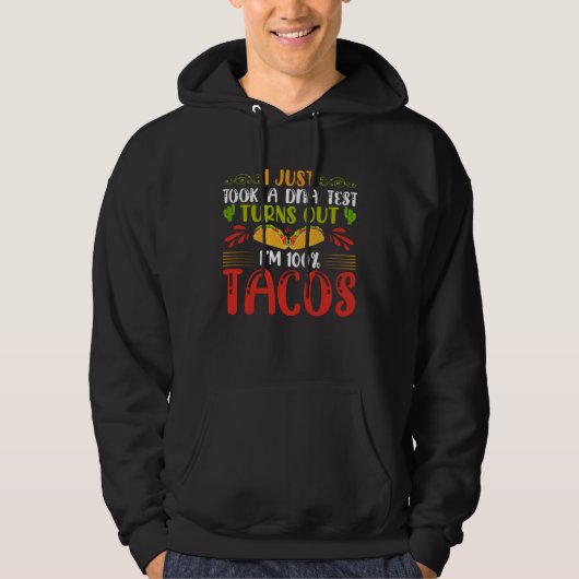 Cinco De Mayo Burritos  Mexico Tacos and Avocado   Hoodie (Voorkant)
