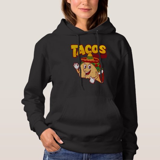 Cinco De Mayo Burritos  Mexico Tacos and Avocado   Hoodie (Voorkant)